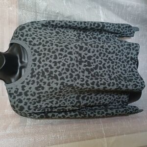 Danskin Charcoal Animal Print Sweatshirt